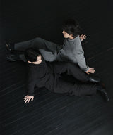 [DOJINOI] POT WIDE SLACKS BLACK
