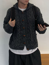  Level Tteokbokki Knit Hooded Cardigan