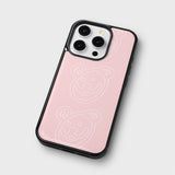 bigmurmurbears glass bumper case (glossy / baby pink)
