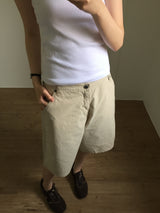 Cotton maxi bermuda pants (1color)