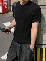 Scent Cool Cable Knit Round Sweater
