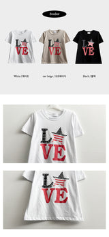 Chels Star Love Short Sleeve Tee