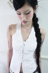 Dot cross necklace