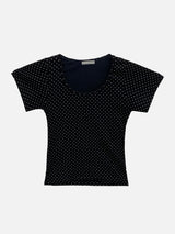 メリードットリボンクロップTシャツ (3c)