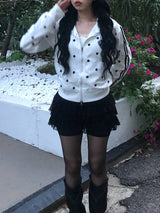 White Star Devil Jersey Zip-up