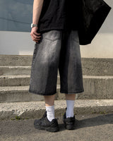 Dera Side Snap Bermuda Denim Pants