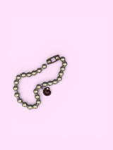 "G"ダークピーチクラッシュカスタムネックレス*金属アレルギー対応