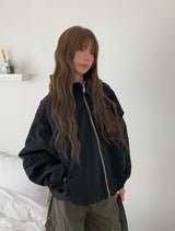Leme Overfit Hood Cotton Jacket Jumper
