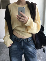 Ropy Alpaca Button Round Knit (9c)
