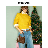 muva. Elegant Compact Handbag, Autumn Winter Commuter Mini Tote, Convertible Cross‑body Casual Travel Purse, New Arrival Nov 25