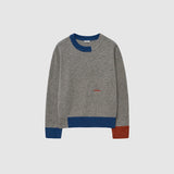 Color Block Crewneck Sweater