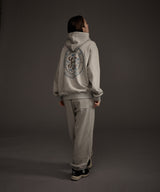 W HAAND LOGO GRAPHIC HOODIE GREY