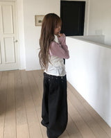 Porty Studded Belted Balloon Pants