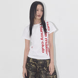 ベイウォッチ クロップTシャツ (WHITE) F25QB103