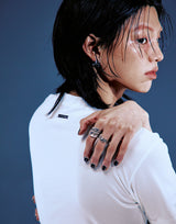 [0056] Side Shirring Short Sleeve T-Shirt (White)