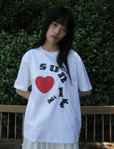 DOT LOGO OVERFIT TEE (WHITE)