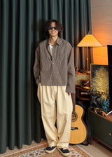 Layered Fall Cropped Check Shirt 3COLOR