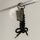 MINK ROPE KEYRING / BLACK