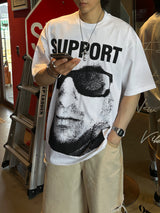 SUPORT グラフィックオーバーサイズTシャツ