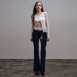 Wave Mesh Cardigan [Ivory]