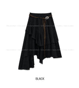 Humming Lace Unbalance Skirt