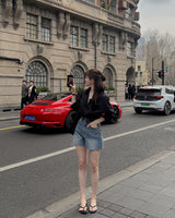 Binv denim shorts