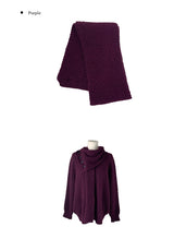 Corning Muffler Button V-Neck Knit Set