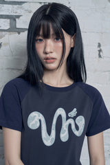 エンジェル カモ VH ラグラン スリムフィット ショートスリーブ Tシャツ