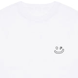 [UNISEX] Small Line Drawing Smile Short Sleeve T-Shirt