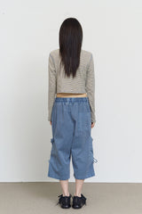 (W) Vacant Striped Top
