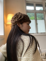 wool Thick Bold Knitwear Zip-Up Cardigan