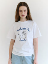メゾンローラパピーフレンズTシャツ ホワイト