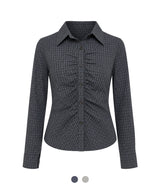 Ariane Check Shirring Shirt