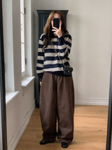 #LM Daily Multi Border Collar Knit (3color)