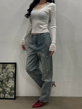 Draff Ribbon Lace T-Shirt