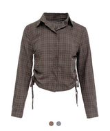 Ash Mood Check String Shirt