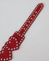 Red Heart Stud Wide Belt