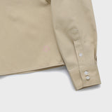 Campus Lover Beige Crop Shirt [For women]