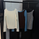Two tone layered slim top(3color)