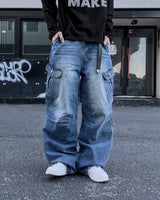 Baren Dart Wide Cargo Jeans
