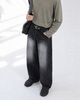 (UNISEX) Thunder Tin Wide Jeans