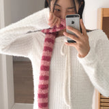 Siwool Vintage Angora Stripe Scarf Scarf