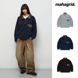 CHECK FLEECE ANORAK_GREY