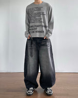 Dust Washed Denim Pants