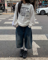 メガバミューダデニムパンツ