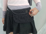 vintage knit lace skirt