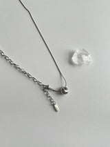 ddo vertical bold donut coin two way long layered necklace
