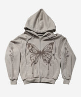 バタフライスプレータージップアップ#ベージュ(FLEECE LINED)