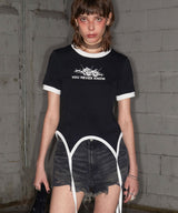 Rose Ringer Half Top (BLACK)