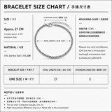 クール シルバー サークル リンク ブレスレット